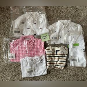❌SOLD❌ NWT Lot of Janie & Jack boys shirts and short
